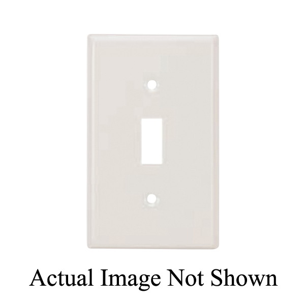 Mulberry 86831 Deep Wall Plate with Bevel Edge, 1 Gangs, 3/8 in, Steel, White