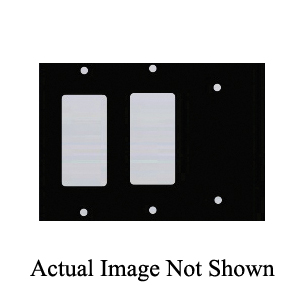 Mulberry 86343 Standard Combination Wall Plate, 3 Gangs, 6-3/8 in W x 4-1/2 in H, Steel, White