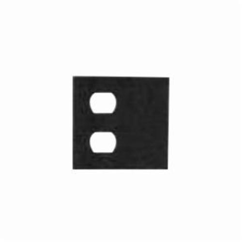 Mulberry 86542 Standard Combination Wall Plate, 2 Gangs, 4.562 in W x 4.5 in H, Steel, White