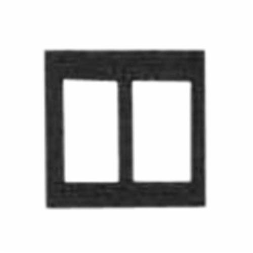 Mulberry 97092 Standard Receptacle Wall Plate, 2 Gangs, 4.562 in W x 4.5 in H, 430 Stainless Steel