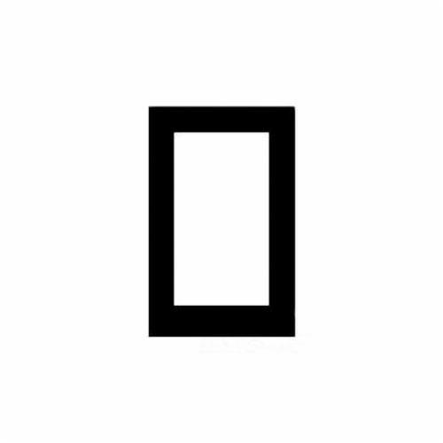 Mulberry 87401 Rectangular Standard Receptacle Wall Plate, 1 Gangs, 2-3/4 in W x 4-1/2 in H, Cold Rolled Steel, Black
