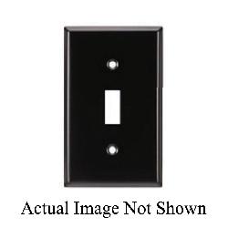 Mulberry 87672 Standard Combination Wall Plate, 2 Gangs, 4.562 in W x 4.5 in H, Cold Rolled Steel, Black