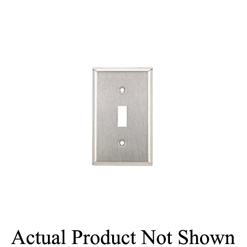 Mulberry 93852 Jumbo/Oversize Special Grade Wall Plate, 2 Gangs, 5-1/2 in W x 5-1/2 in H, 302 Stainless Steel