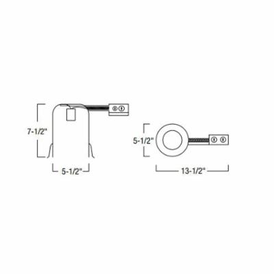 Nora Lighting® NHRIC-504QAT Recessed Lighting Housings