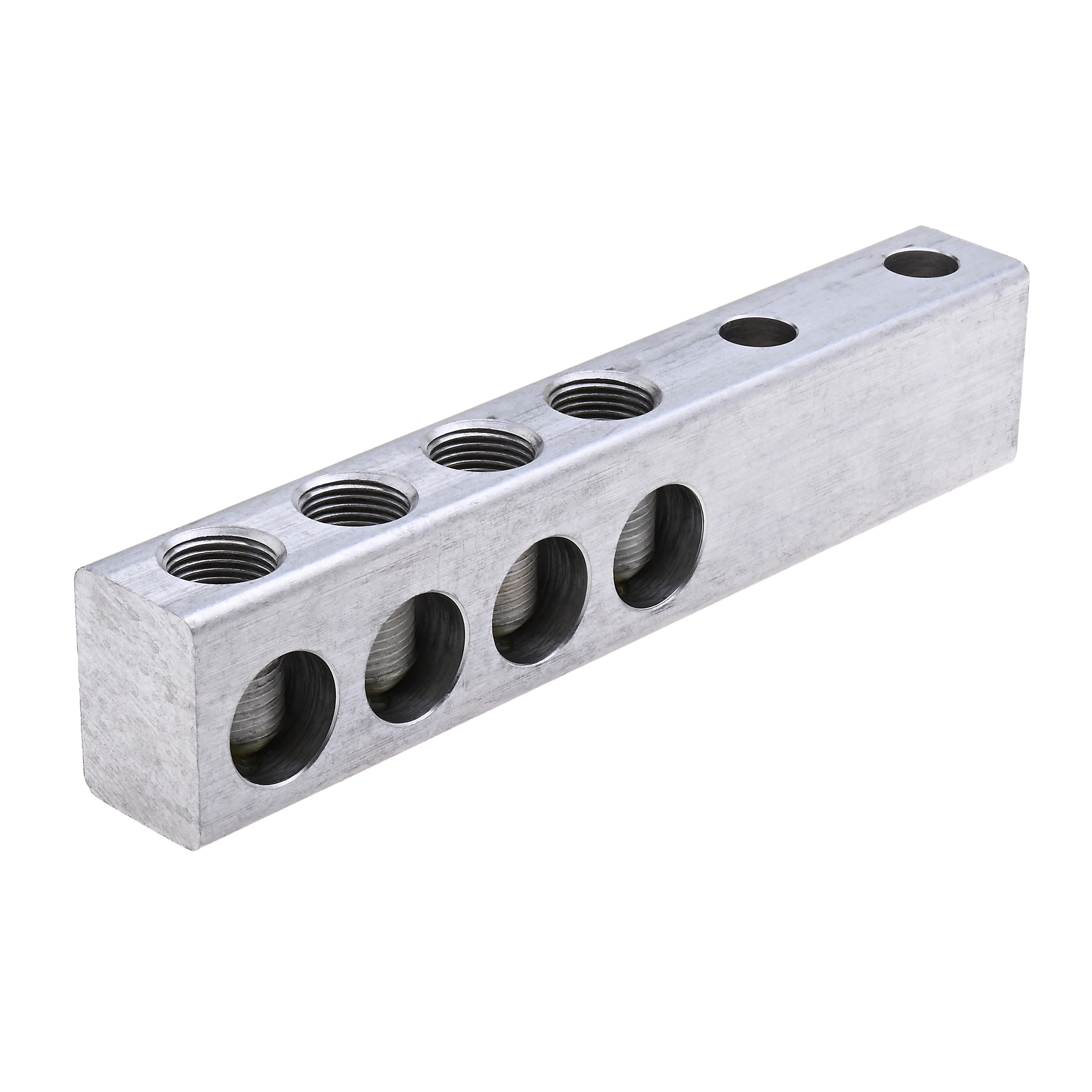 Polaris® STL500-4 STL Series Dual Rated Mechanical Lug, 4 AWG to 500 kcmil, 1/2 in Stud, 6061-T6 Aluminum Alloy