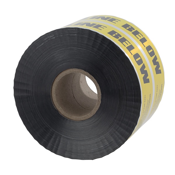 NSI Wire Management ULTD-626 Detectable Underground Line Tape, Yellow, 1000 ft L x 6 in W x 5 mil THK