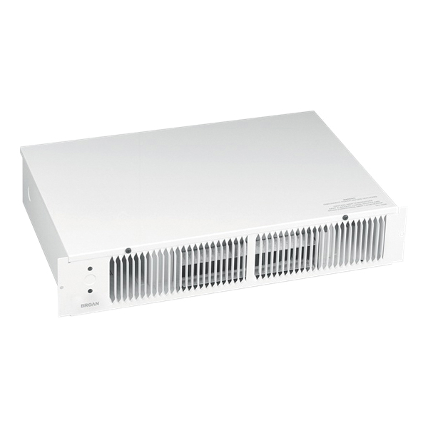 NuTone® 114 Low Profile Kickspace Heater, 5120 Btu/hr, 120 V ACAC, 750/1500 W, Surface Mount