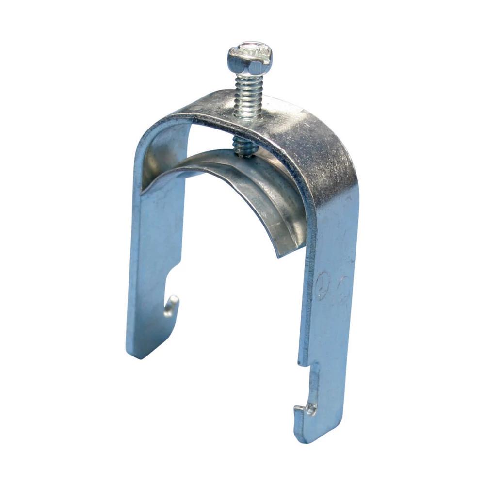 nVent CADDY SCH40B SCH2 1-Piece Strut Clamp, 2 in Conduit, 350 lb Load, 2 to 2.38 in OD, Steel