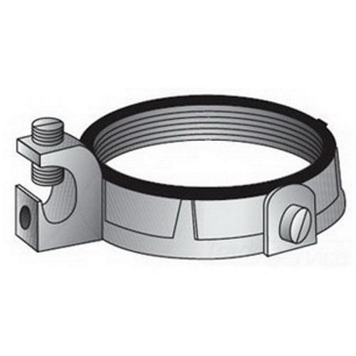 O-Z/Gedney IBC-400L-25AC Type IBC-L-AC Grounding Bushing, 6 AWG to 250 kcmil AC Cable, 4 in Trade, Aluminum/Malleable Iron/Steel, Zinc/Tin Plated
