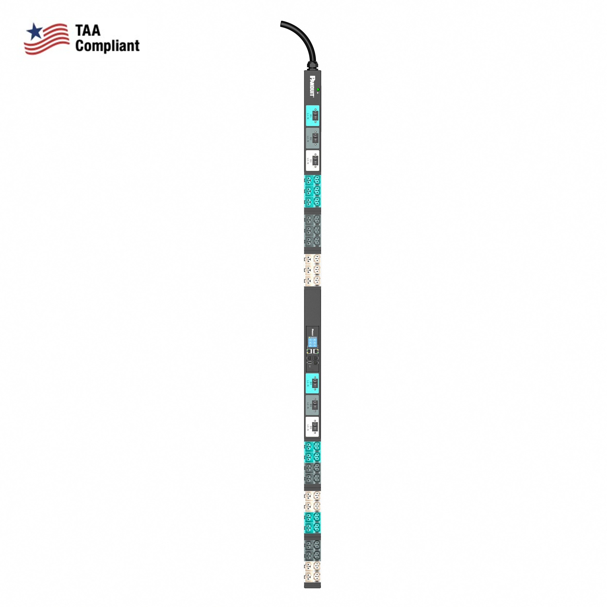Panduit® E42D07LTAA Power Outlet Strips