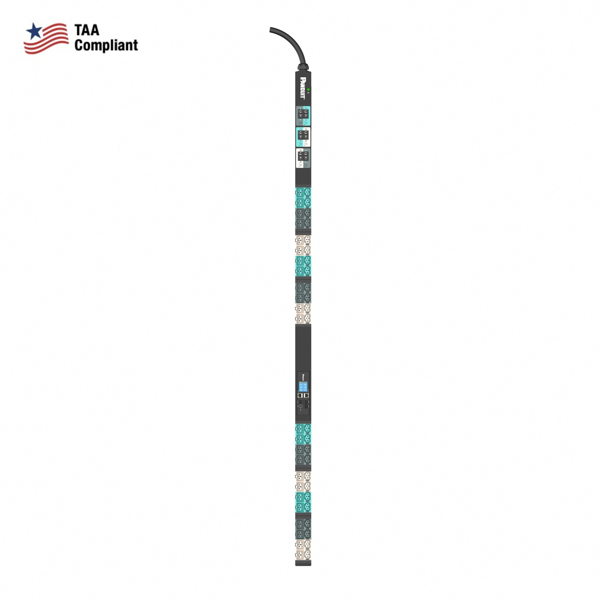 Panduit® E48D20LTAA Power Outlet Strips