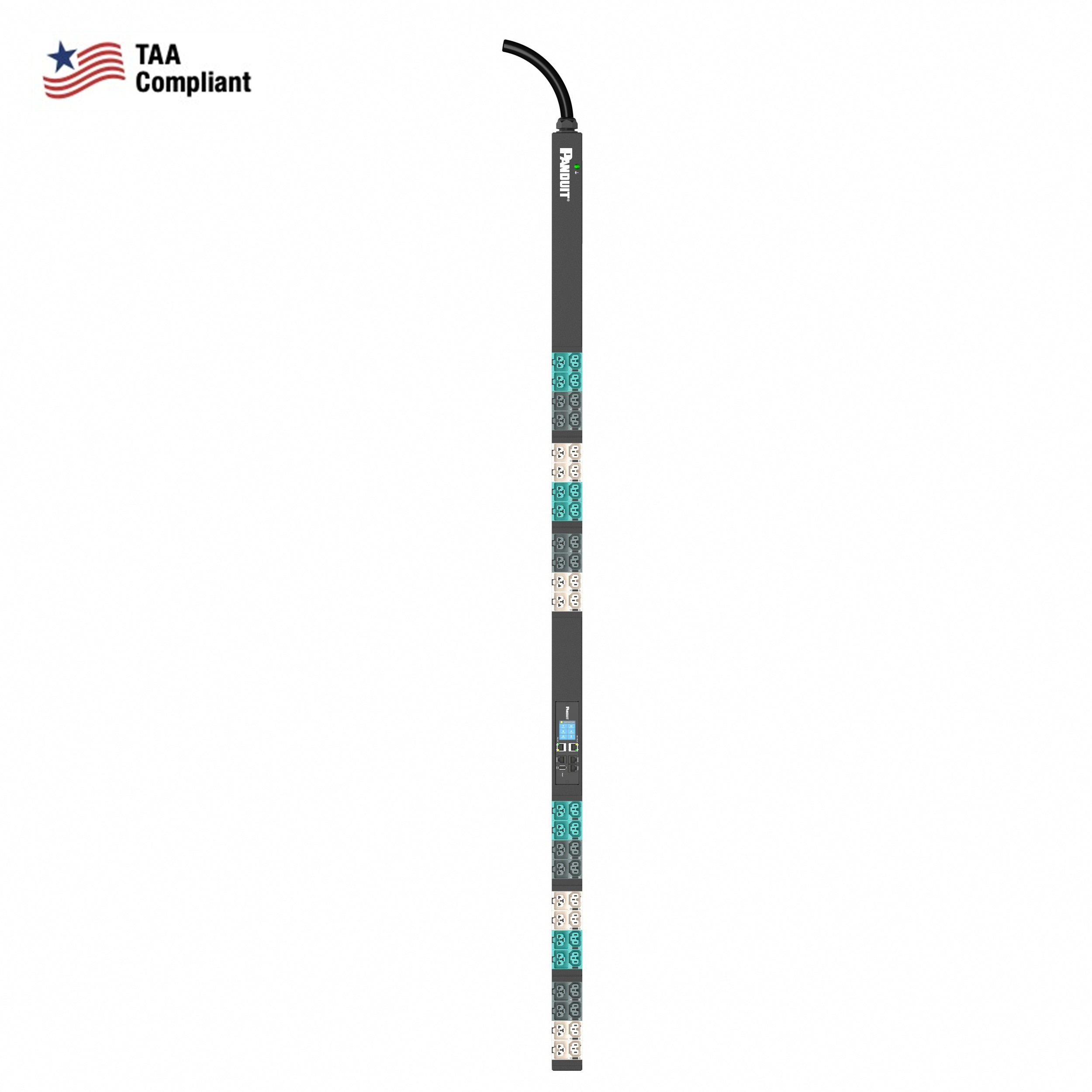 Panduit® E48D23LTAA Power Outlet Strips