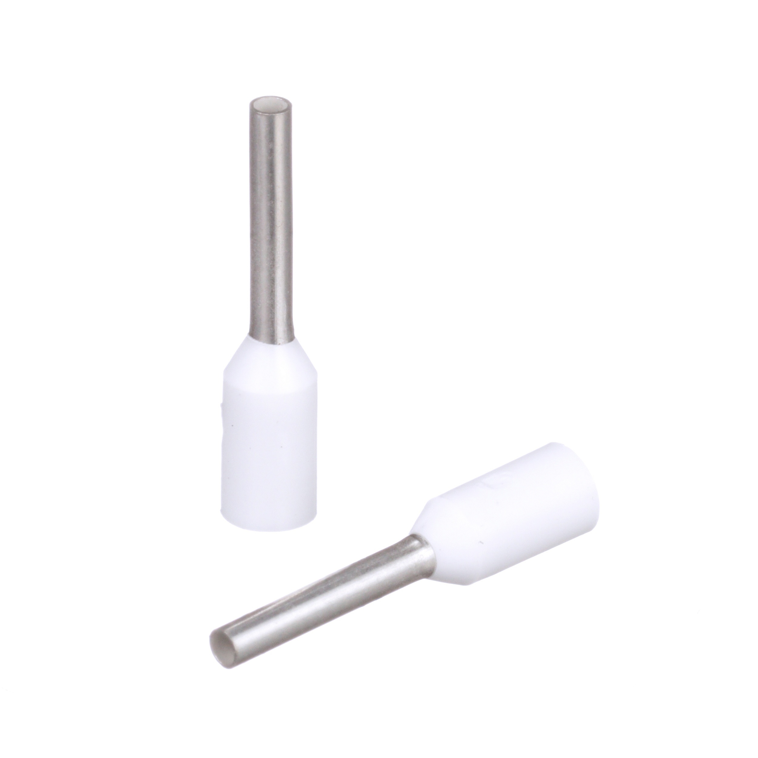 Panduit® Pan-Term™ FSD75-8-D Type FSD Single Insulated Wire Ferrule, 20 AWG Stranded Conductor, 0.53 in L, Copper, White