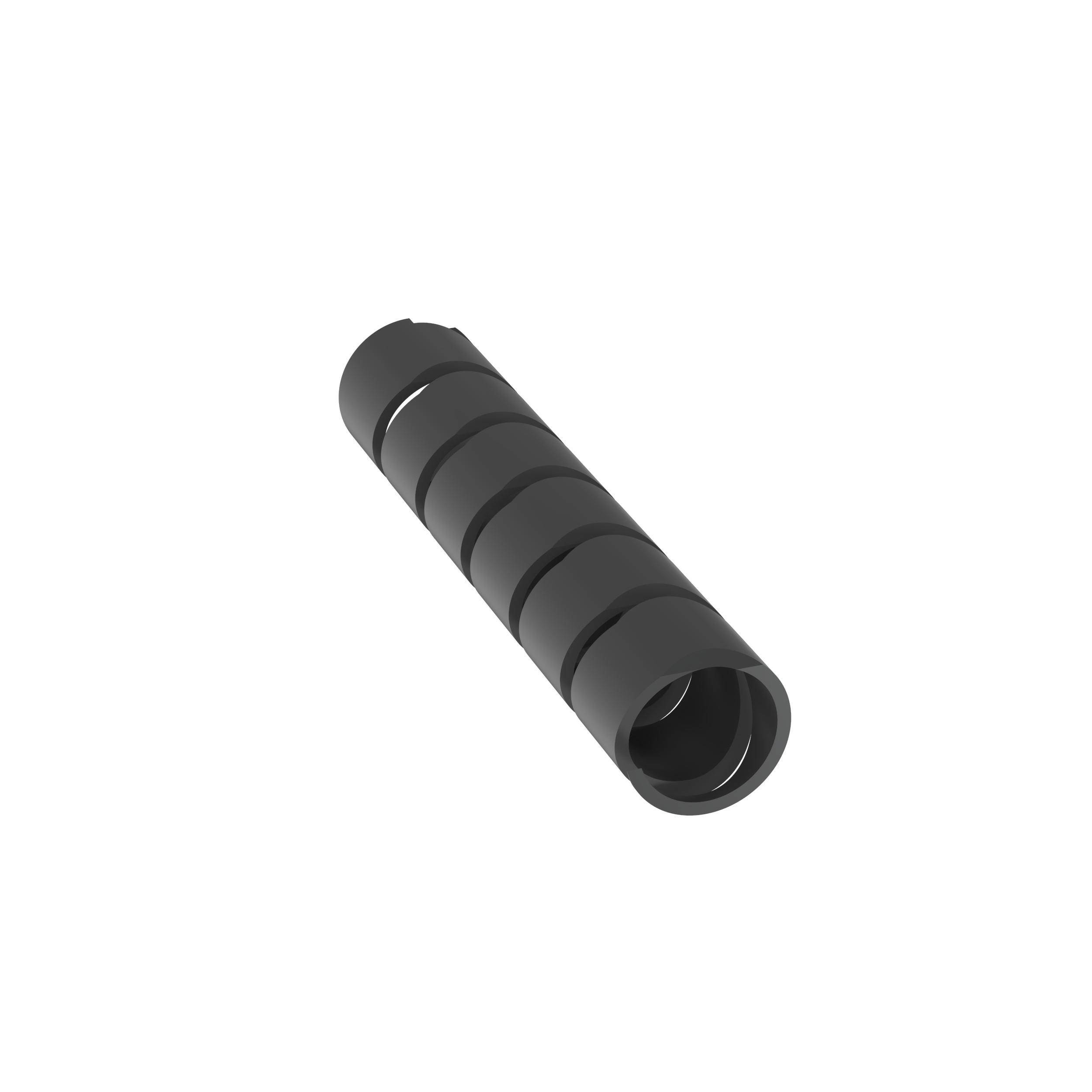 Panduit® T50F-C0 Reusable Weather-Resistant Spiral Wrap, 1/2 in OD Dia x 100 ft L x 0.06 in THK, Polyethylene, Black