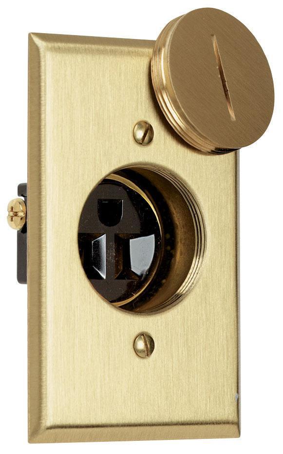 Pass & Seymour® 1542TRDR Straight Blade Clock & Display Receptacle