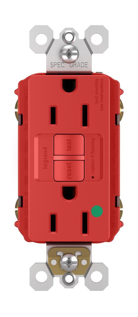 Pass & Seymour® 1597HGRED GFCI Receptacles