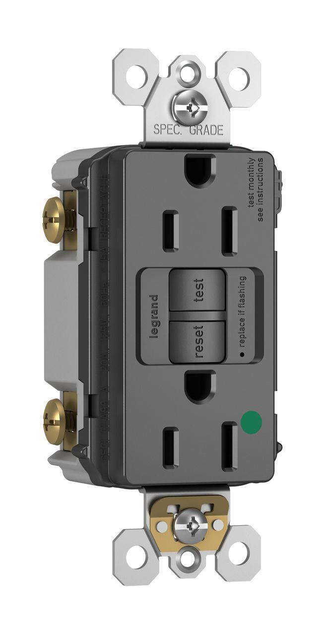 Pass & Seymour® 1597HGTRBK GFCI Receptacles