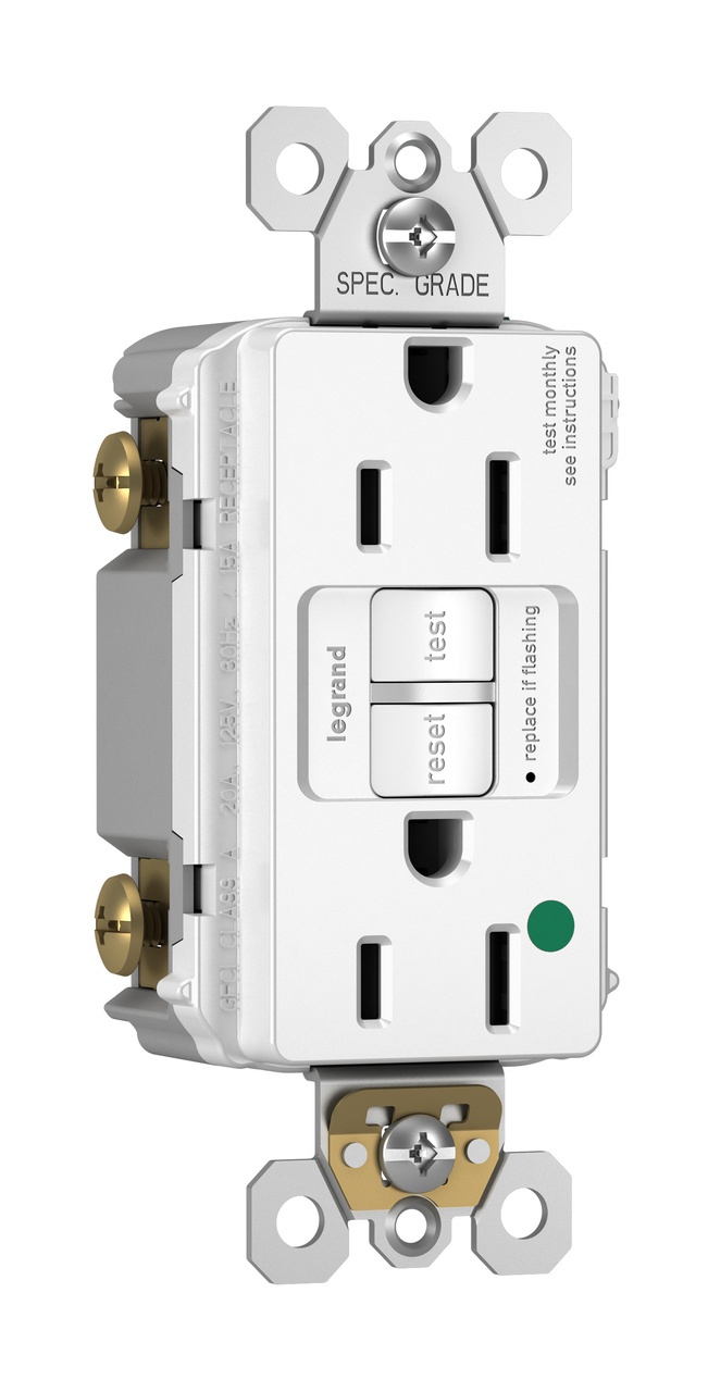 Pass & Seymour® 1597HGTRW GFCI Receptacles