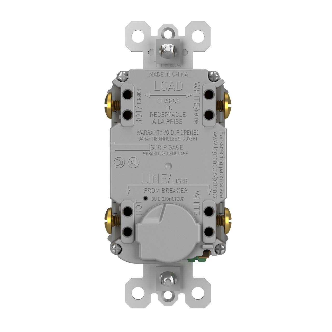 Pass & Seymour® 1597SWTTRGRY GFCI Receptacles