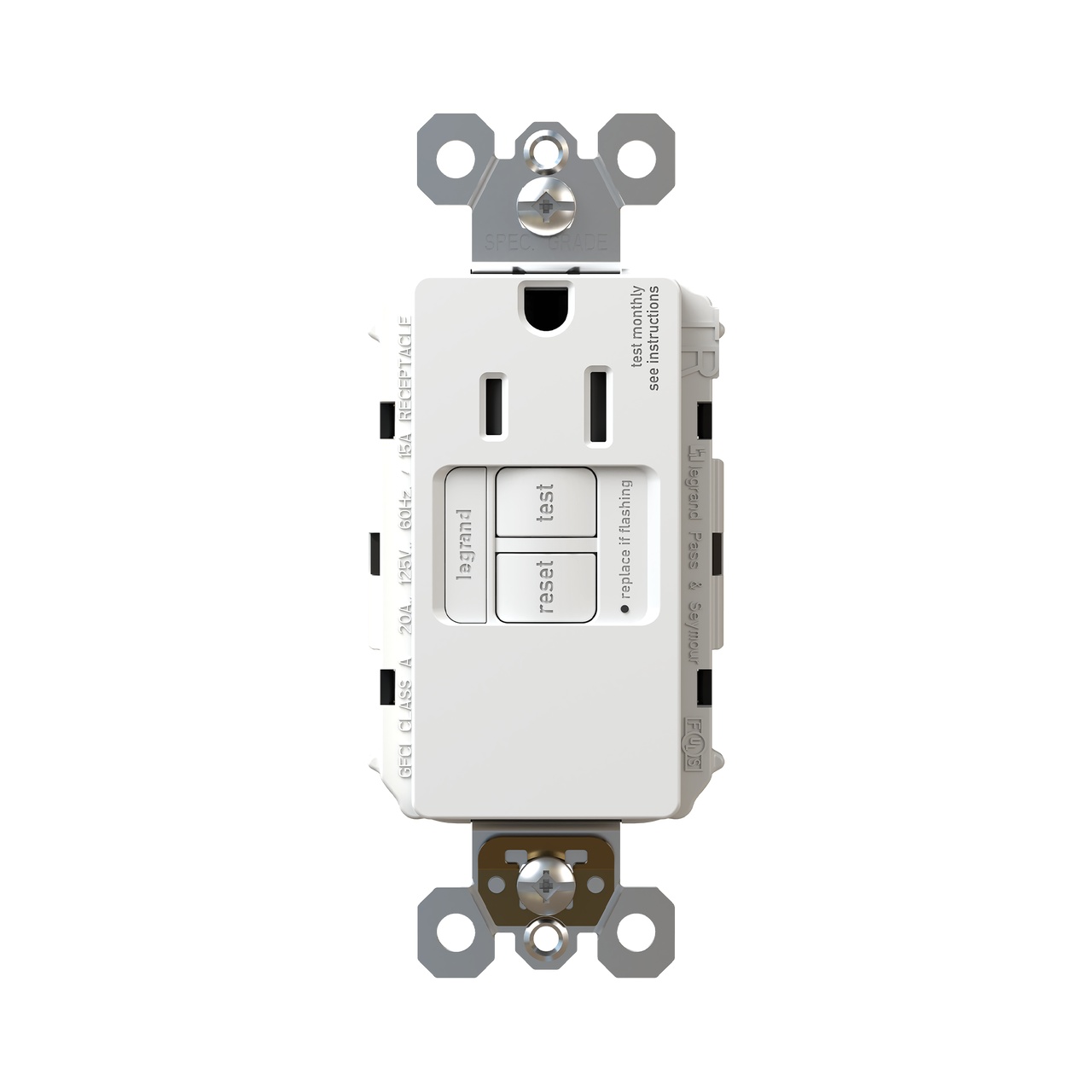 Pass & Seymour® 1597TRSGLW GFCI Receptacles
