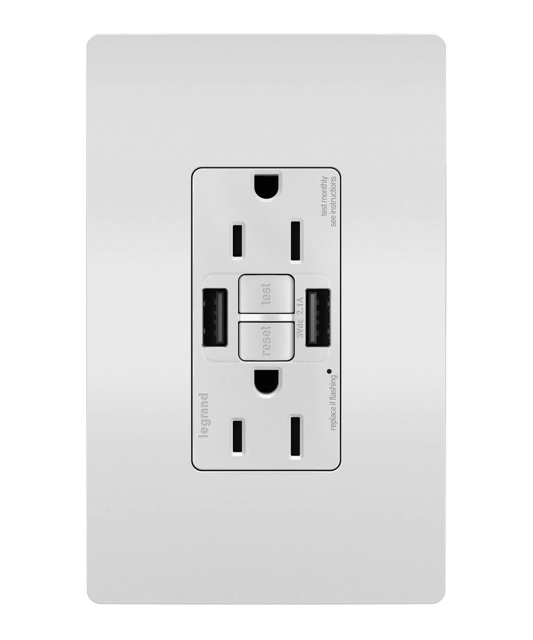 Pass & Seymour® 1597TRUSBAAW Combination GFCI Devices