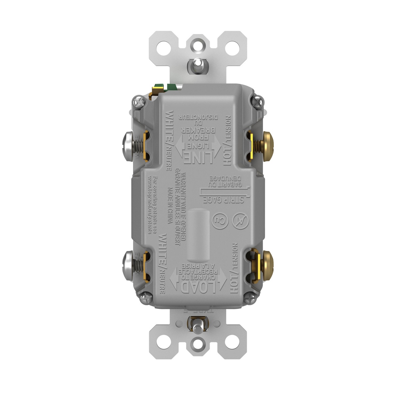 Pass & Seymour® RCD11GRY Paddle Switches