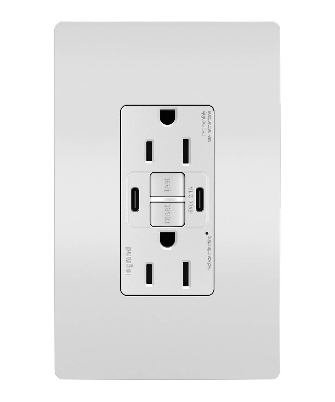 Pass & Seymour® 1597TRUSBCCW Combination GFCI Devices