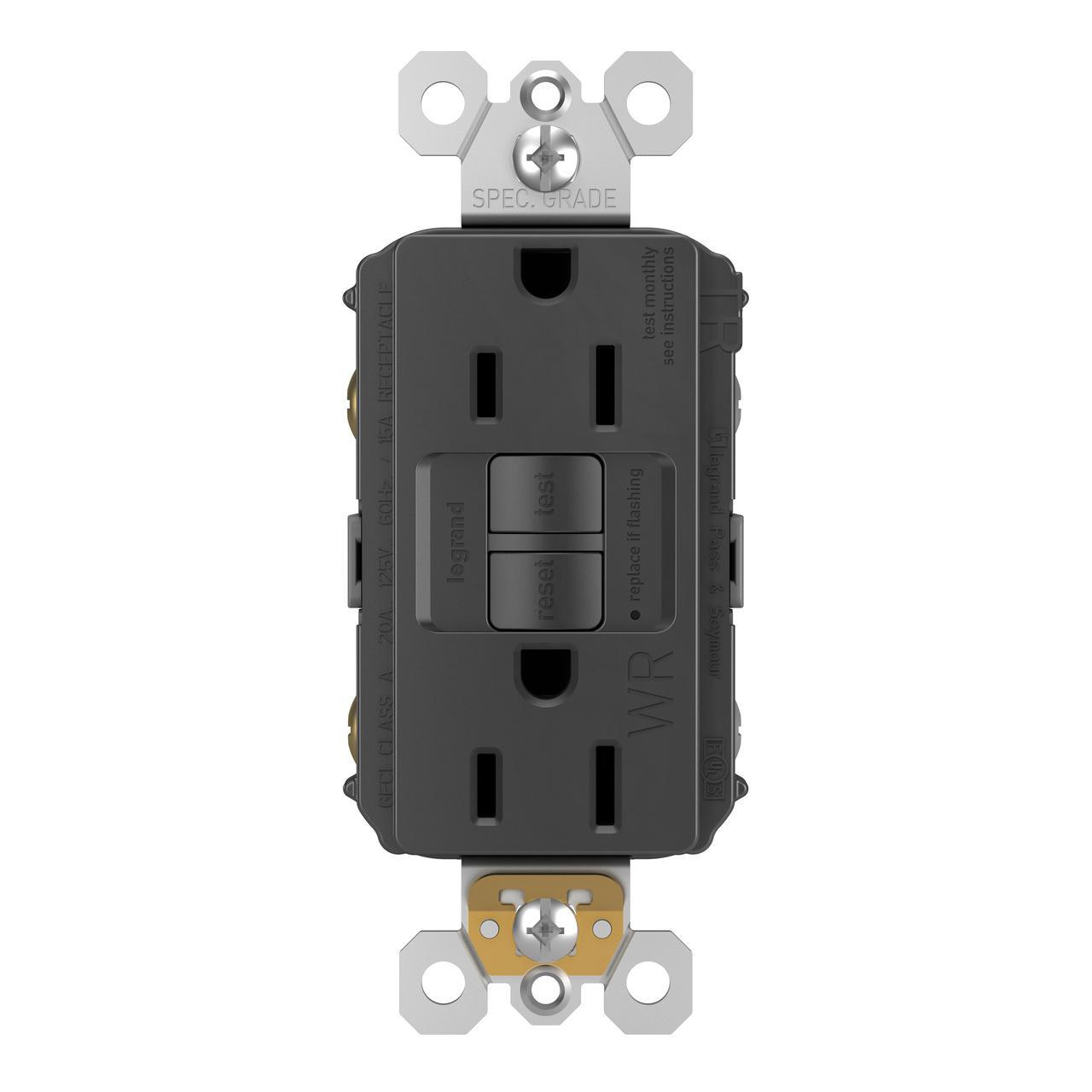 Pass & Seymour® 1597TRWRBK GFCI Receptacles