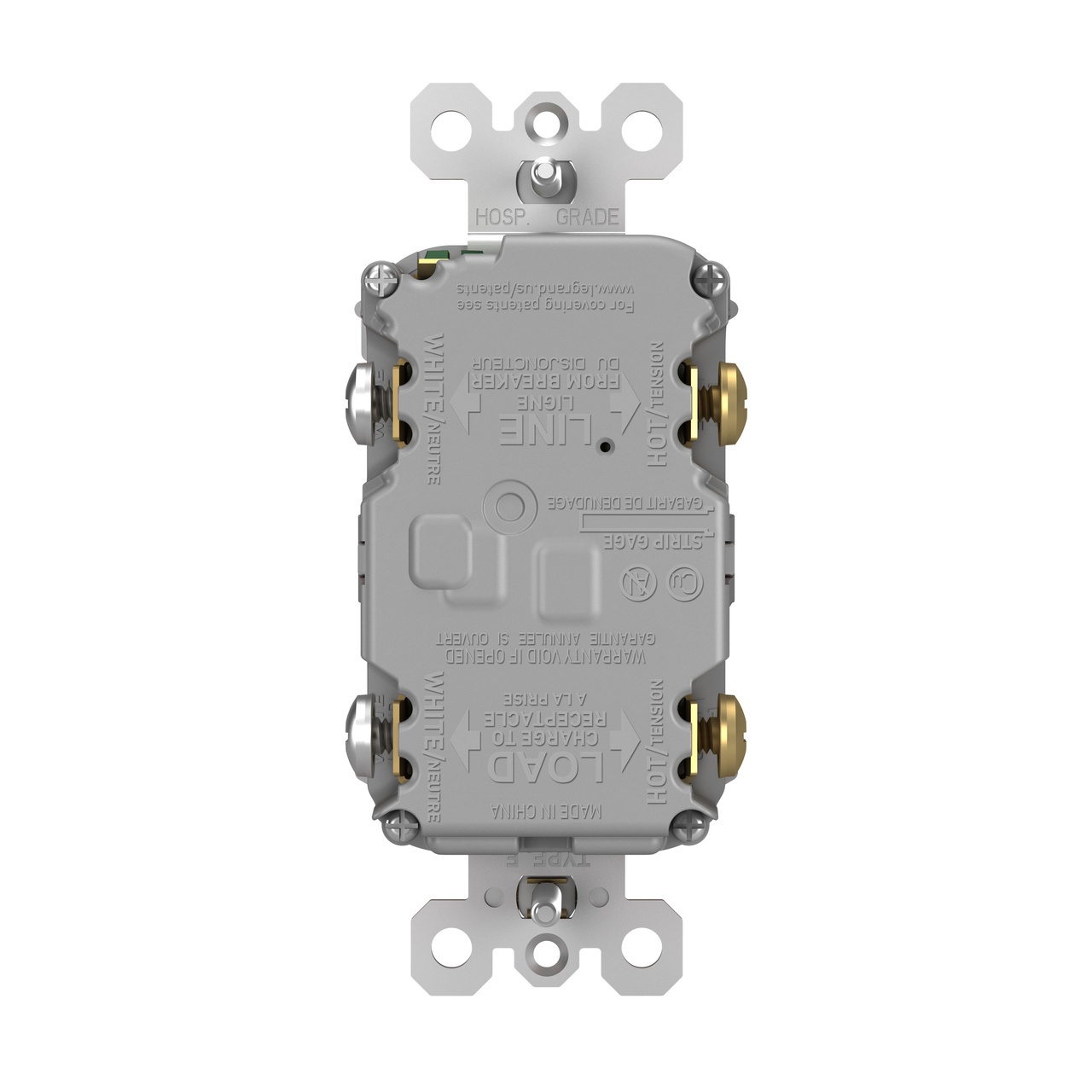 Pass & Seymour® 2097GRY GFCI Receptacles