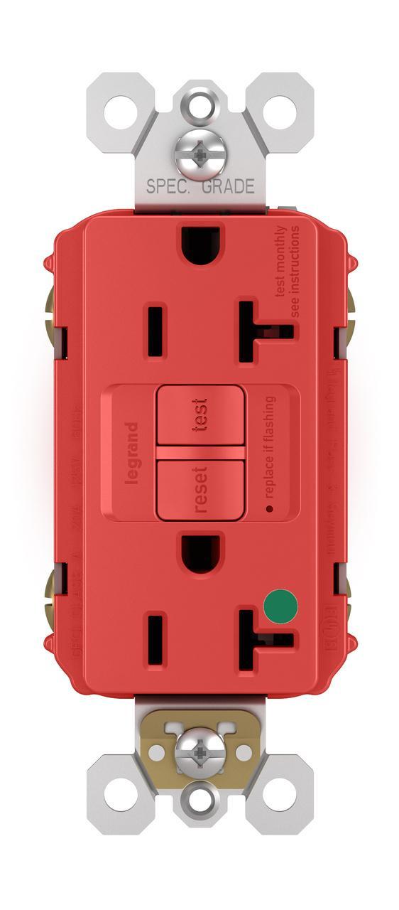 Pass & Seymour® 2097HGRED GFCI Receptacles
