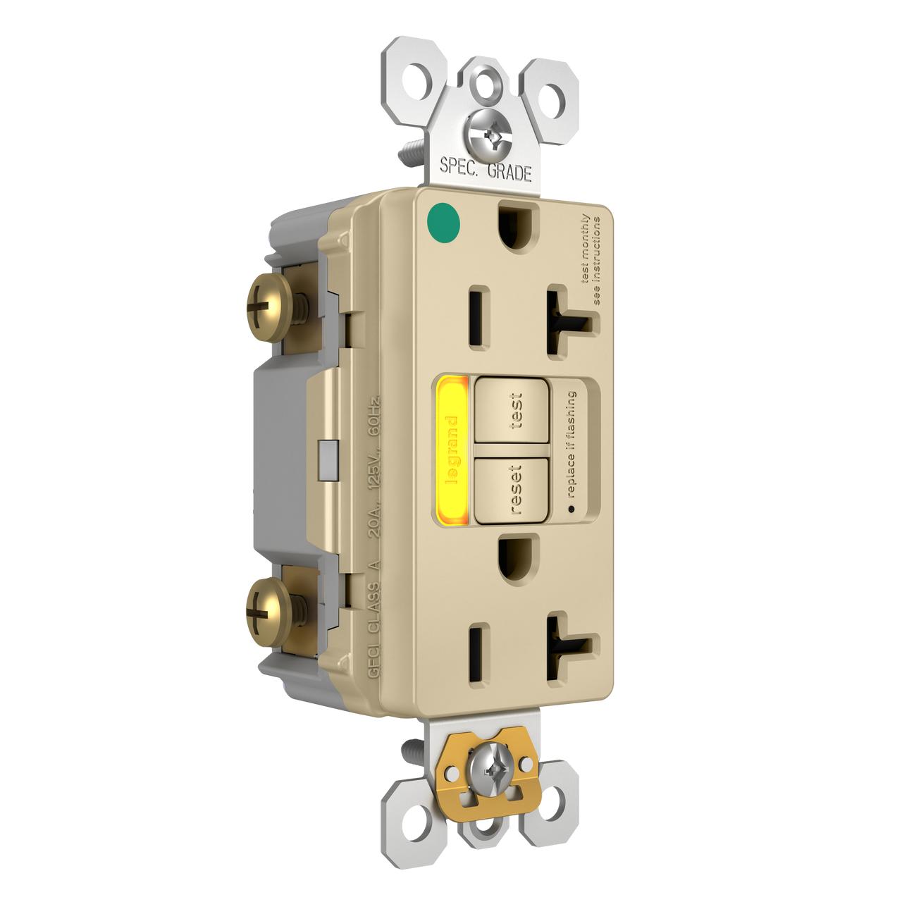 Pass & Seymour® 2097HGTRPIAMBI GFCI Receptacles