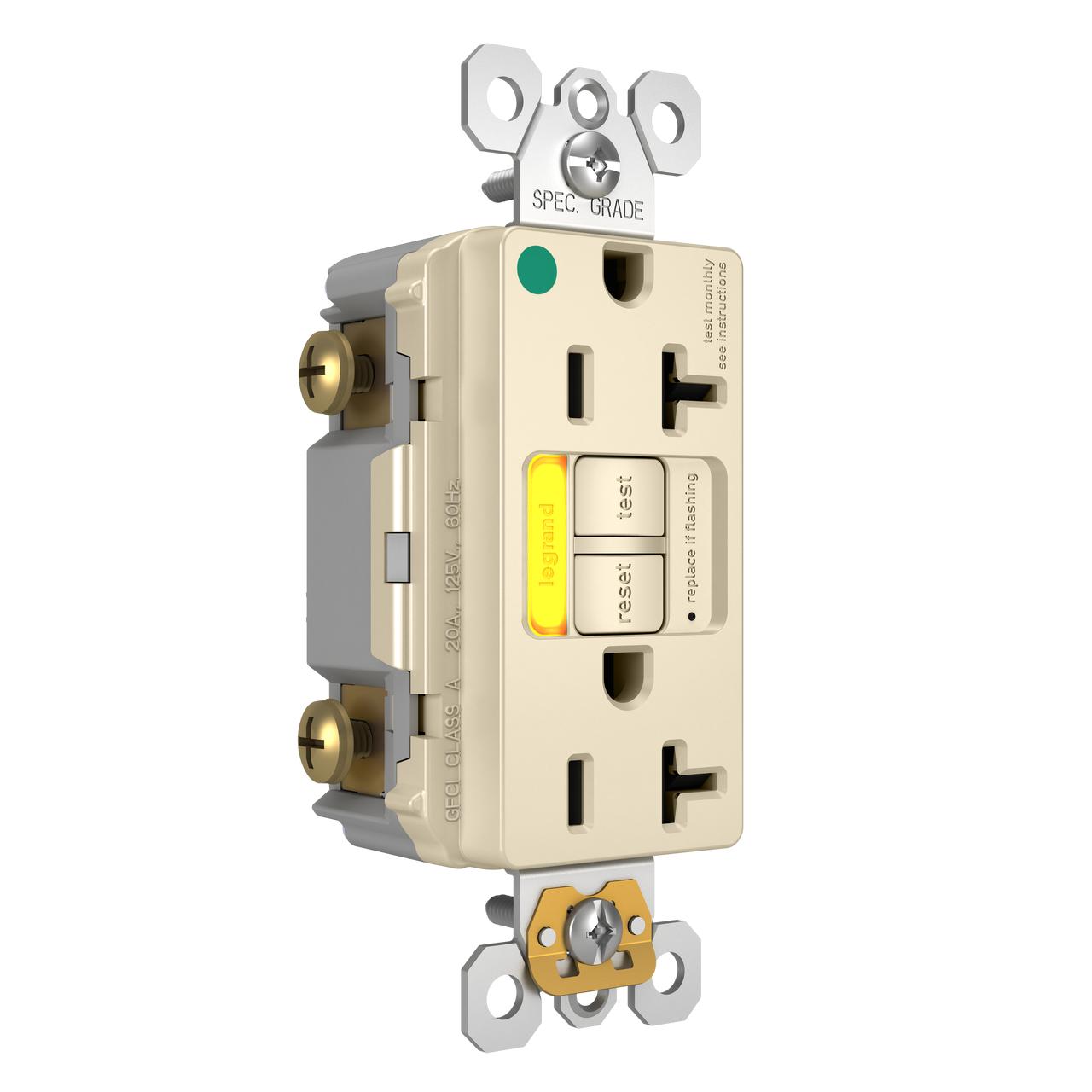 Pass & Seymour® 2097HGTRPIAMBLA GFCI Receptacles
