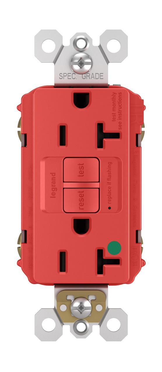 Pass & Seymour® 2097HGTRRED GFCI Receptacles