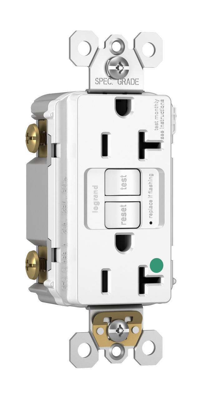 Pass & Seymour® 2097HGTRNAW GFCI Receptacles
