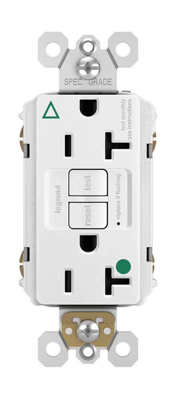Pass & Seymour® 2097IGHGTRW GFCI Receptacles