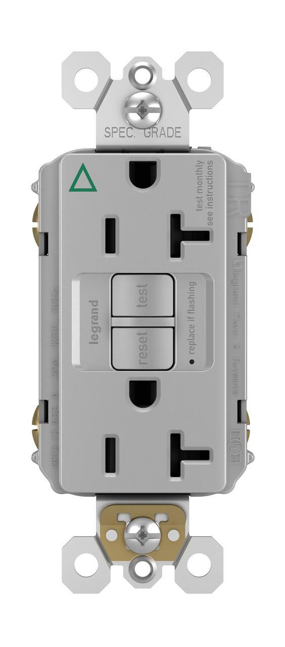 Pass & Seymour® 2097IGTRGRY GFCI Receptacles