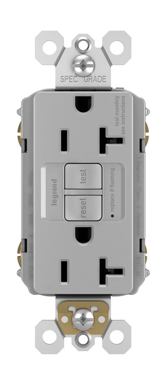 Pass & Seymour® 2097NAGRY GFCI Receptacles