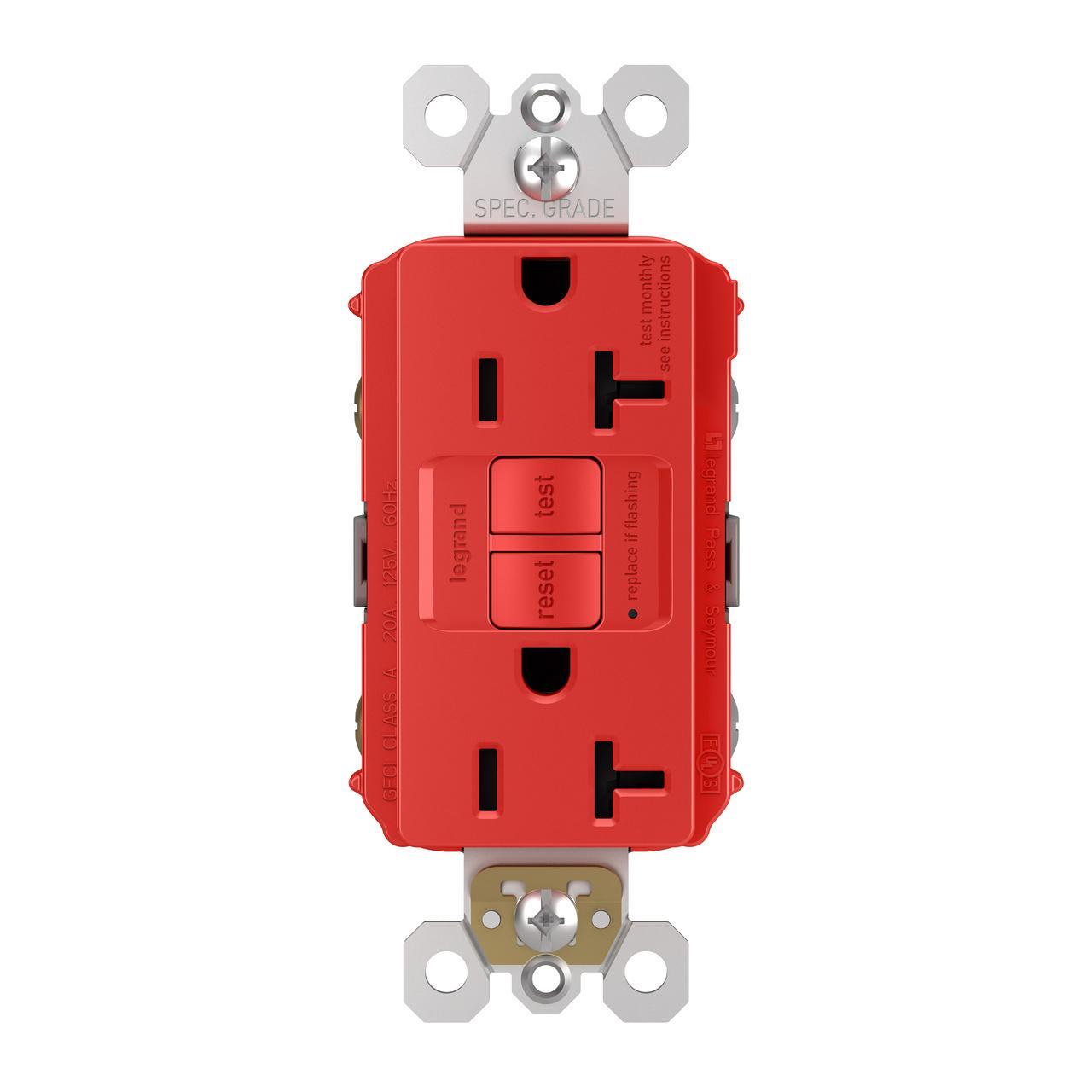 Pass & Seymour® 2097RED GFCI Receptacles