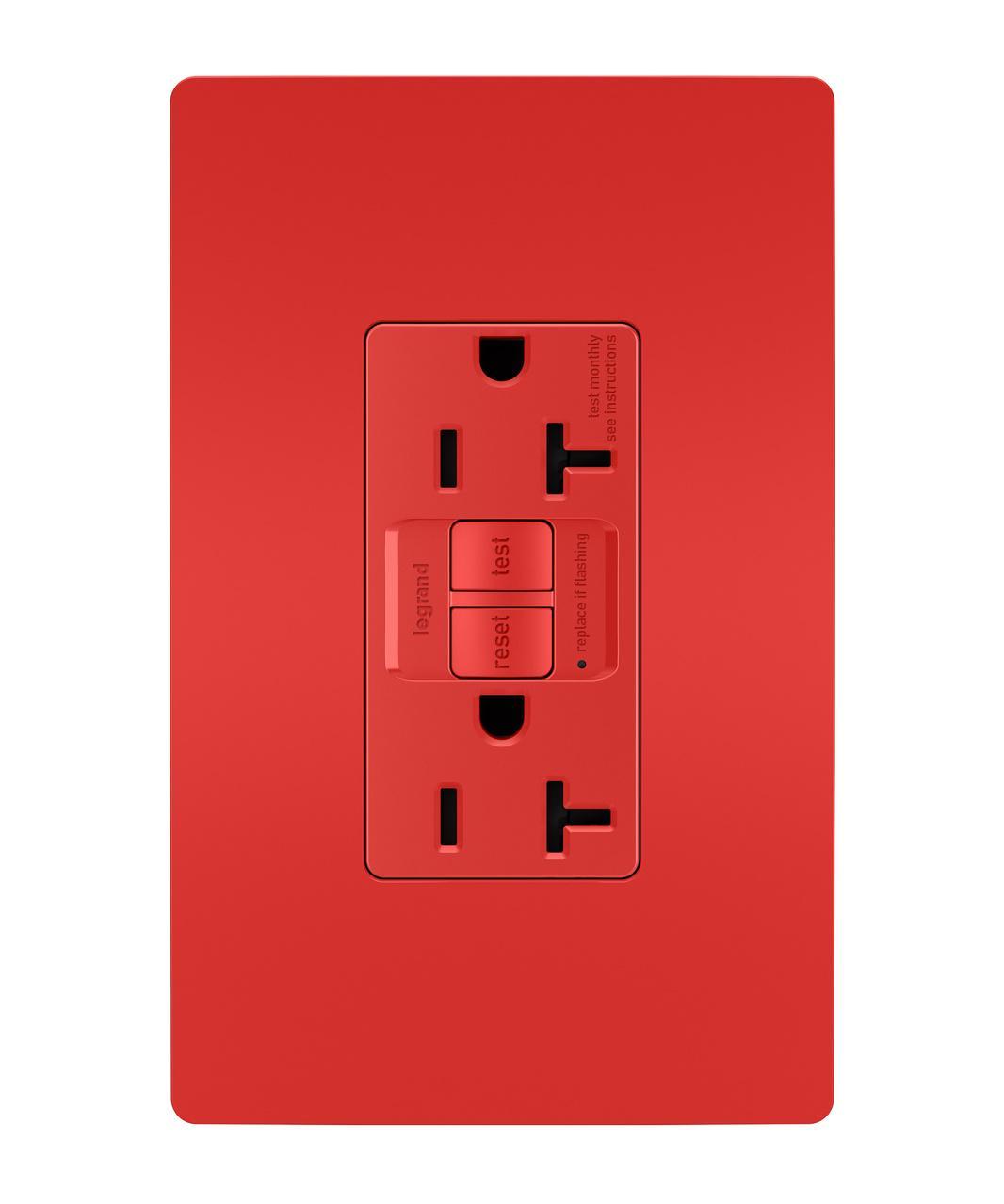 Pass & Seymour® 2097TRRED GFCI Receptacles
