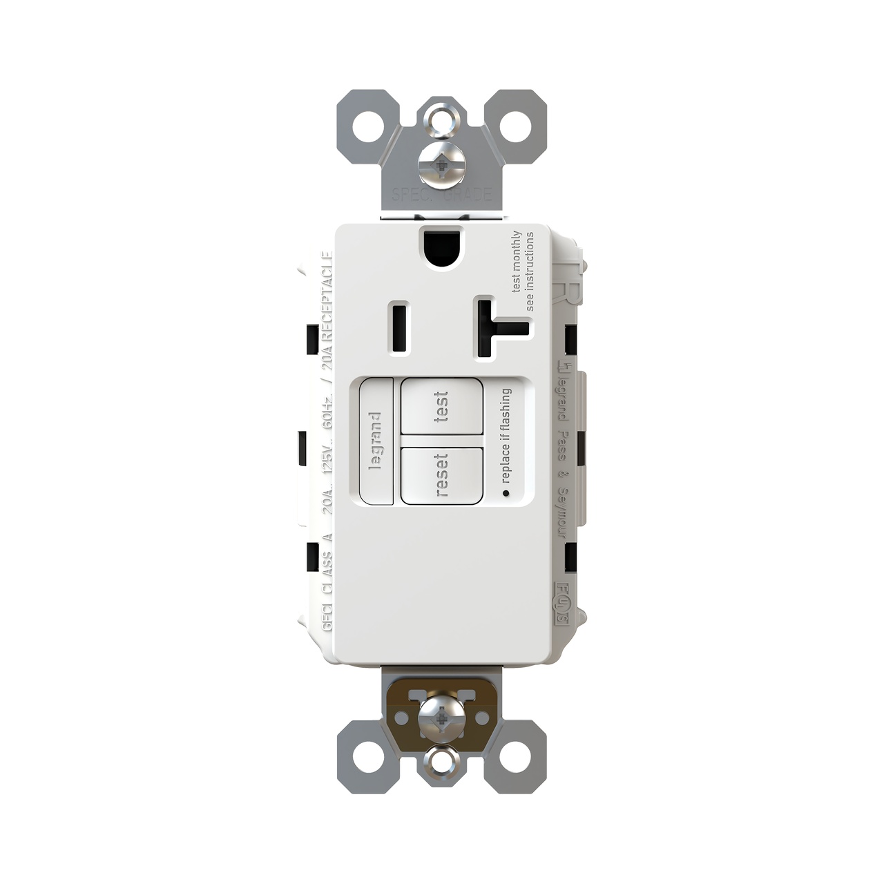 Pass & Seymour® 2097TRSGLW GFCI Receptacles