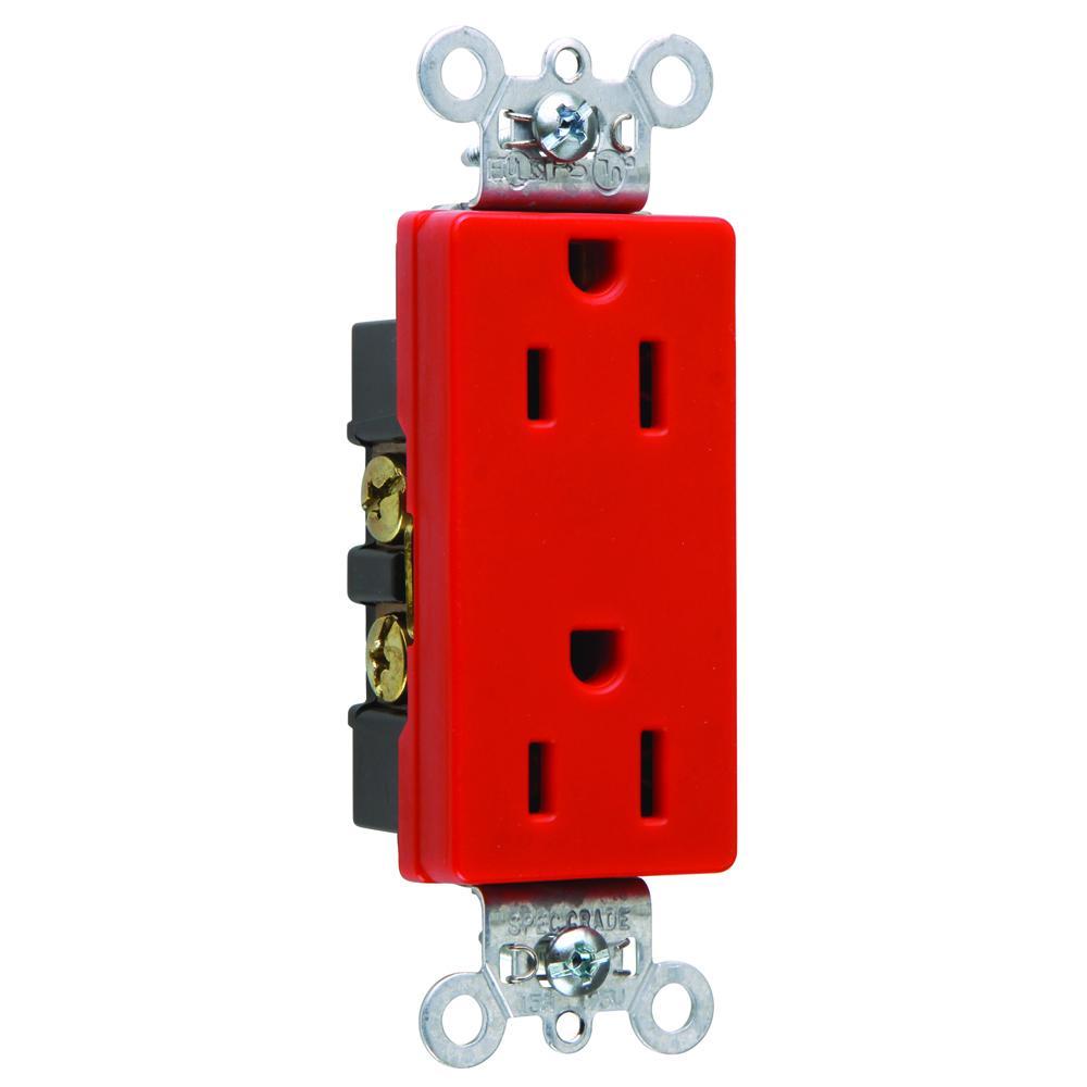 Pass & Seymour® 26242RED Straight Blade Receptacles