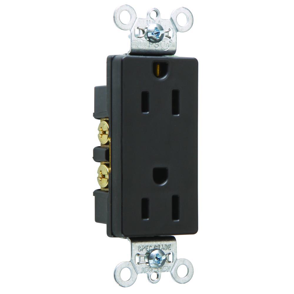 Pass & Seymour® 26252BK Straight Blade Receptacles