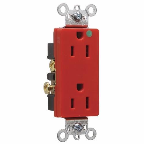 Pass & Seymour® 26262HGRED Straight Blade Receptacles