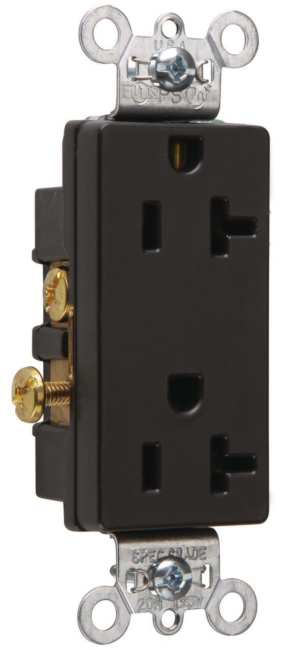 Pass & Seymour® 26342BK Straight Blade Receptacles