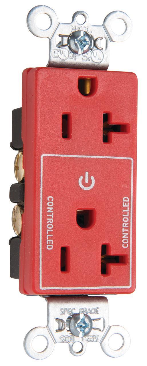 Pass & Seymour® 26352CHRED Straight Blade Receptacles