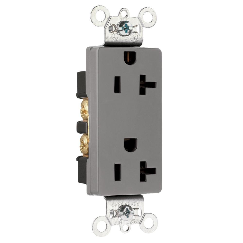 Pass & Seymour® 26352GRY Straight Blade Receptacles