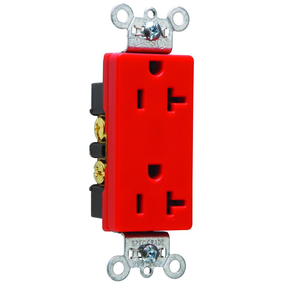 Pass & Seymour® 26352RED Straight Blade Receptacles