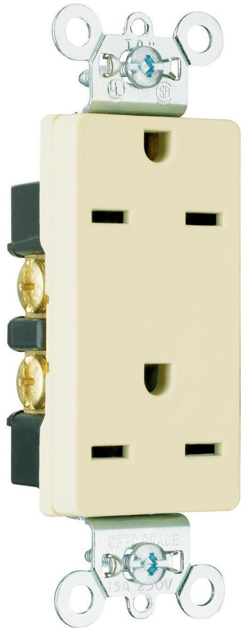 Pass & Seymour® 26652I Straight Blade Receptacles