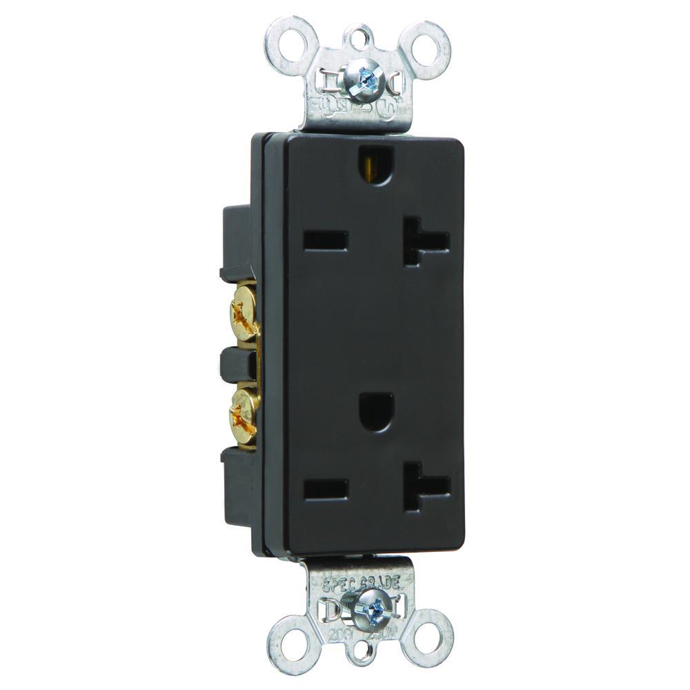 Pass & Seymour® 26852BK Straight Blade Receptacles