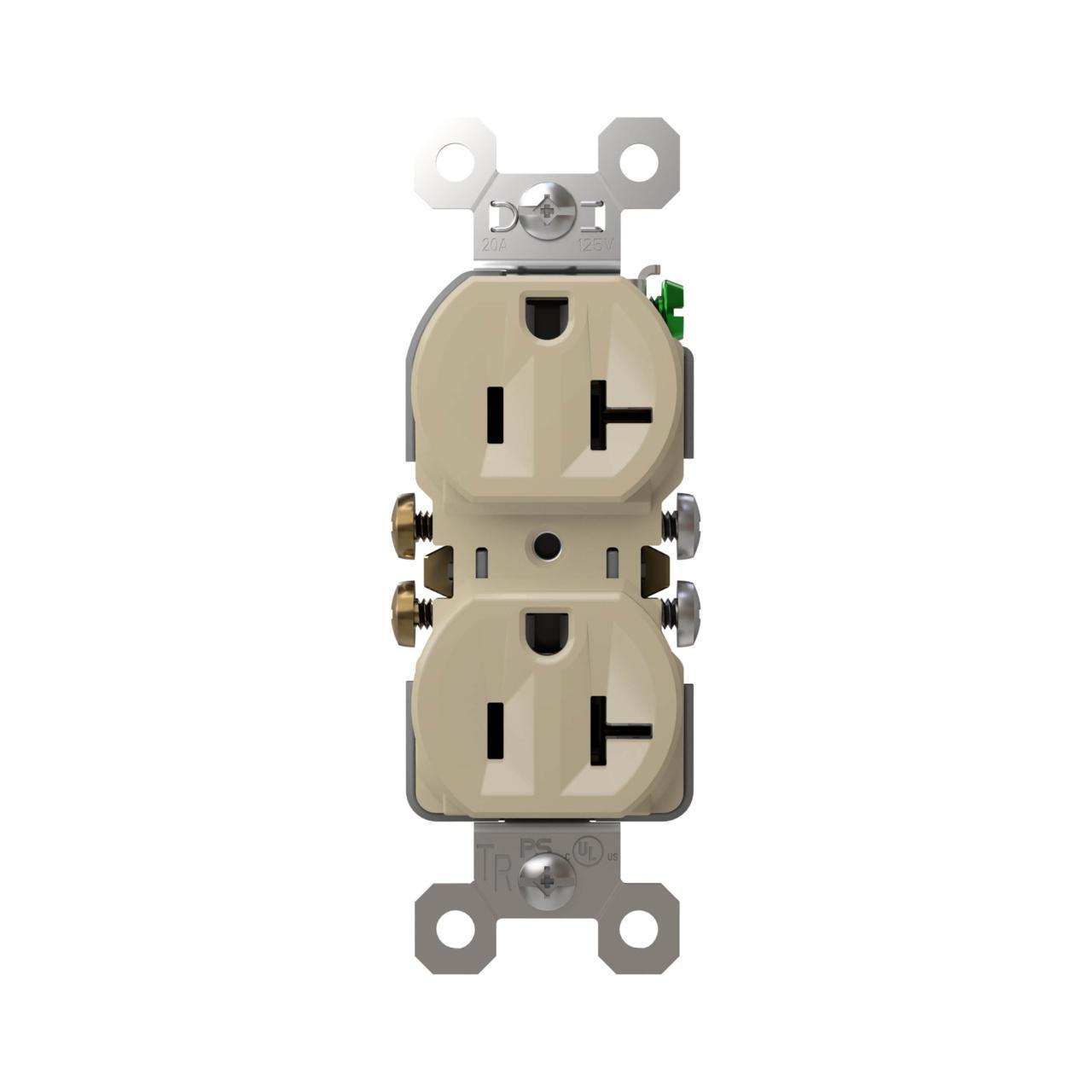 Pass & Seymour® 3232TR20SI Straight Blade Receptacles